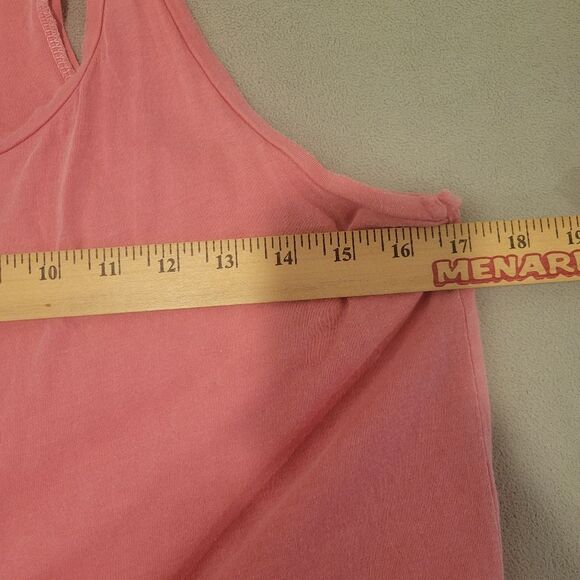 Anthropologie Sundry Pink Racer Back Tiered Ruffle Maxi Dress Size M - Picture 5 of 8